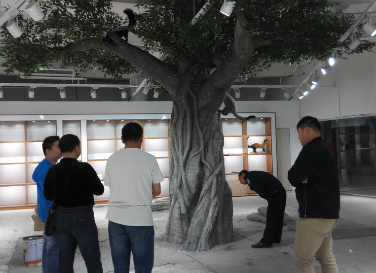 專業團隊18年經驗假樹制作，水泥直塑假樹造型
